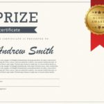 Blank Prize Certificate Template