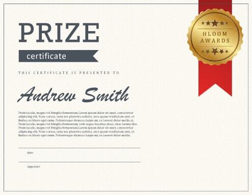 Blank Prize Certificate Template