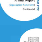 Blue Annual Report title page sample