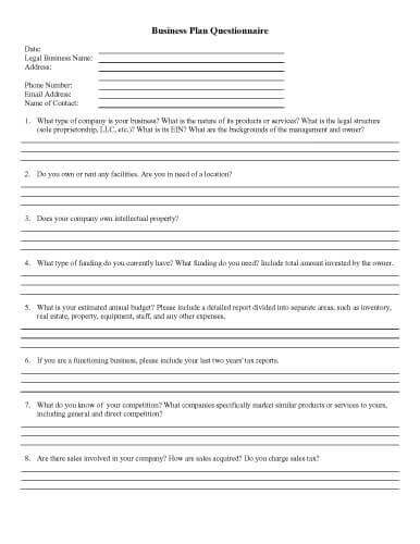Event Planning Questionnaire Template from www.hloom.com