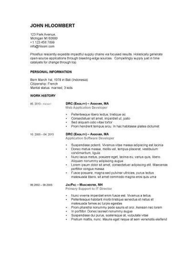 19 google docs resume templates 100 free resume google docs templates