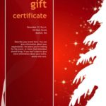 Christmas gift certificate template