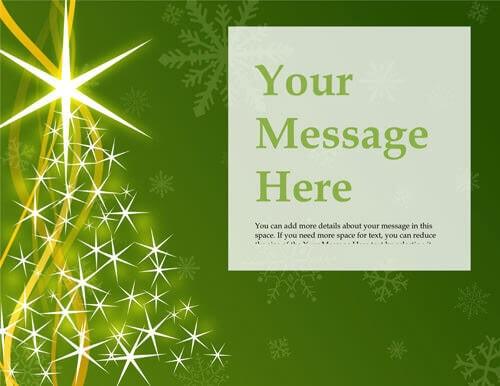 Christmas tree green flyer free template