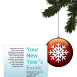 Christmas tree hanging decoration Party invitation