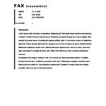 Modèle de fax classique à bordure