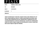 Modèle de fax épuré