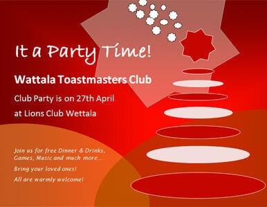 Club Party Invitation