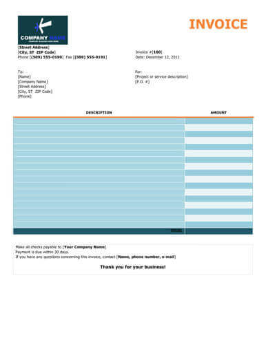 10 Free Freelance Invoice Templates Word Excel Hloom