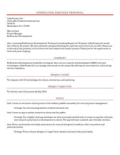 Request For Proposal Template Doc from www.hloom.com