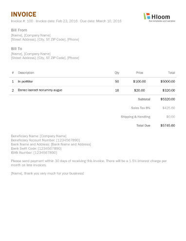 Invoice Template In Word from www.hloom.com