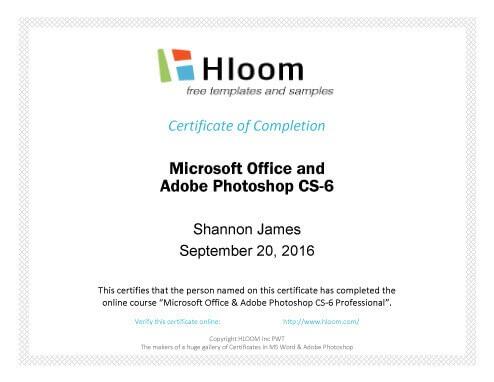 Computer Experience Certificate Sample Computer Experience Certificate Sample