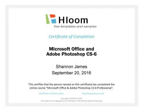 7 Certificates Of Completion Templates Free Download Hloom