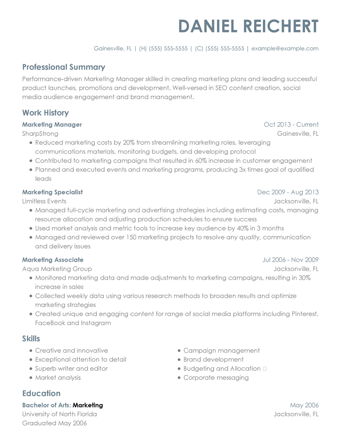 marketing manager