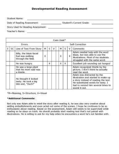 Assessment Samples [Risk, Skills, Health, Needs, Education] | Hloom