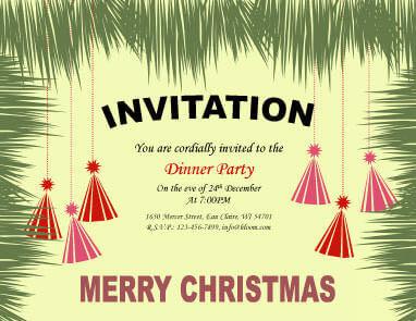 14 Plantillas de invitaciones de Navidad gratis e imprimibles para hacer  usted mismo