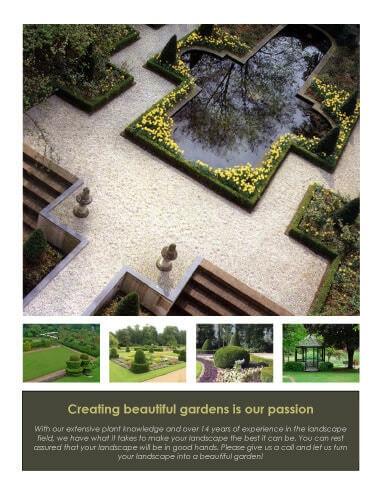 EZ Gardens Landscaping flyer