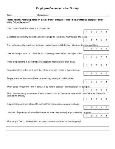 sample research questionnaire on employee motivation