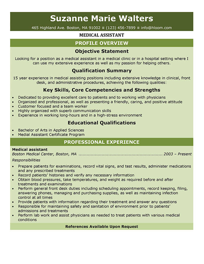 16 Free Medical Assistant Resume Templates Hloom 16-free-medical-assistant-resume-templates-hloom