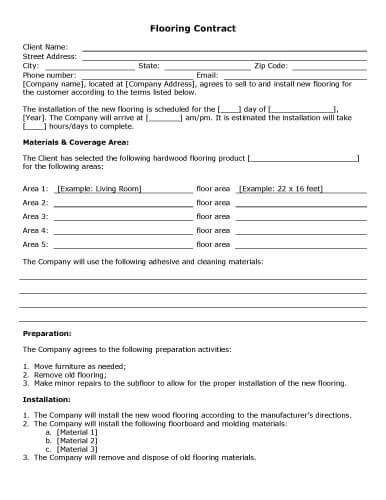 Cleaning Service Agreement Template from www.hloom.com