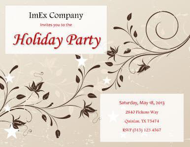 Party Invitation Blank Template - Party Invitation Templates Free Greetings Island : Design wizard has an excellent collection of video templates to suit any party, whether it be an 18th, a 21st.