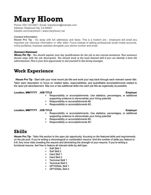 Best Chronological Resume Formats For 2022