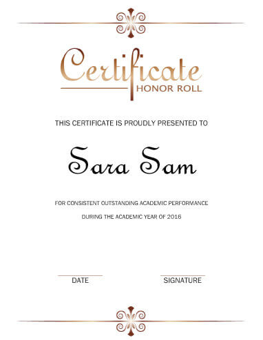 Best Performance Award Certificate Template Certificate