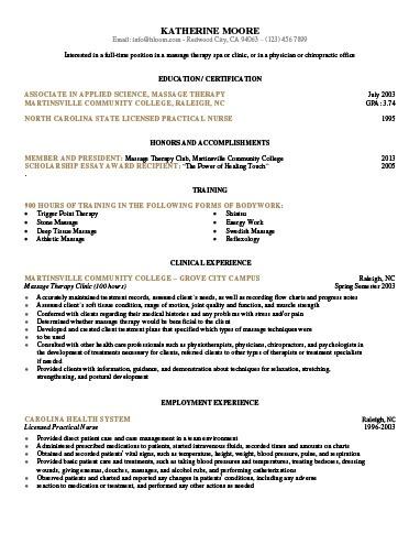 18 free massage therapist resume templates spa sample format