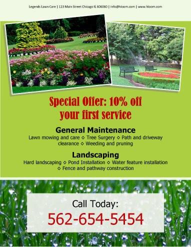 Sample Landscape Flyers Domaregroup