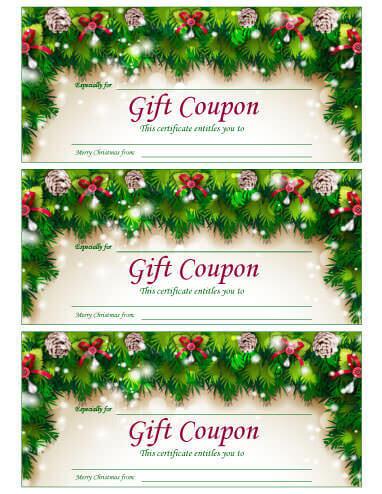 Generic Gift Coupon Template