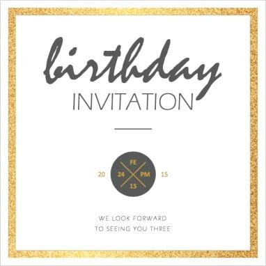 Gilded and Sophisticated Invitation