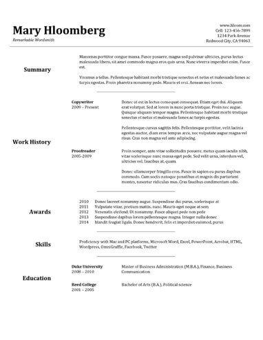 19 google docs resume templates 100 free
