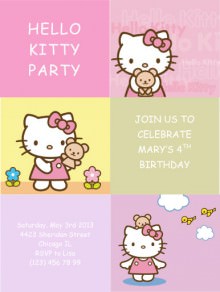 free Party invitation samples for kids in word