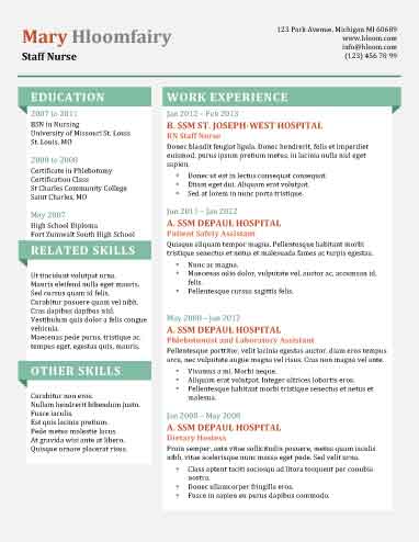 Info pop Resume Template