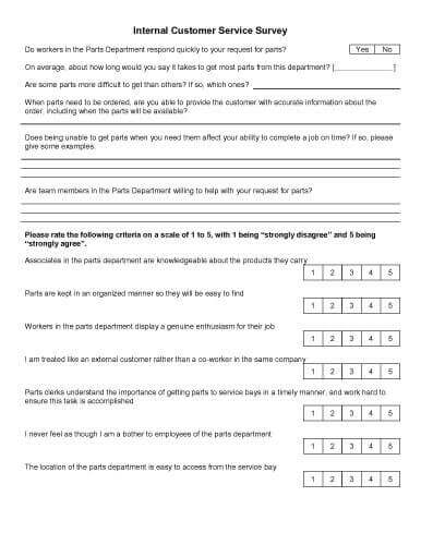 5 Types Of Customer Satisfaction Surveys Free Templates