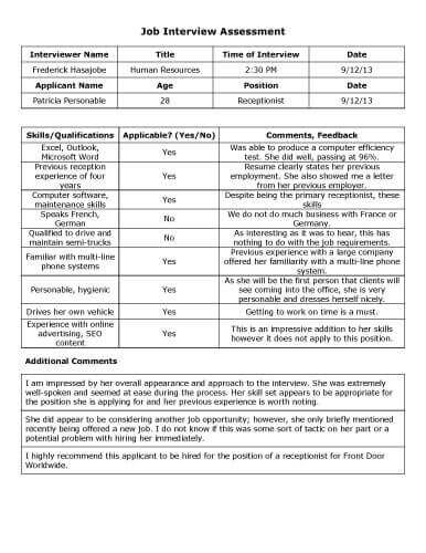 Employment Skills Assessment Template from www.hloom.com