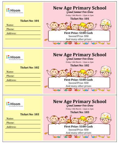 15 Free Raffle Ticket Templates In Microsoft Word Mail Merge Hloom