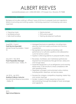 Knowledgeable resume template