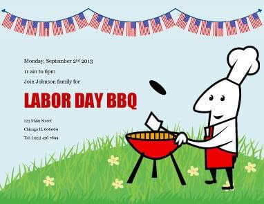 Labor Day BBQ Invitation