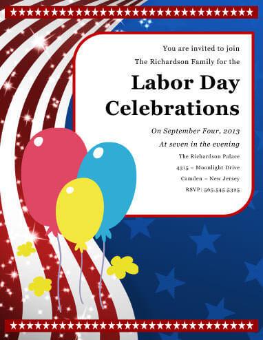 Labor Day Celebrations Flyer
