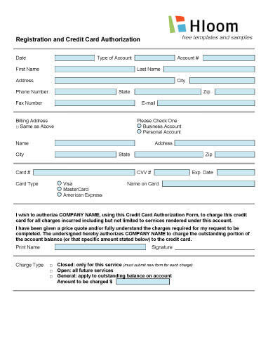 Legal Services Charge Authorization Form