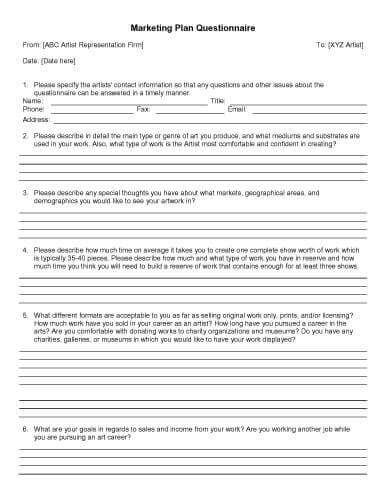 Financial Planning Questionnaire Template from www.hloom.com