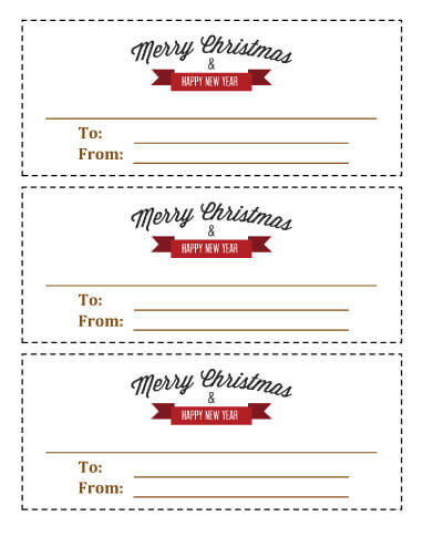 Merry Christmas and Happy New Year coupon
