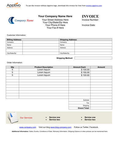 Sample Receipt Template from www.hloom.com