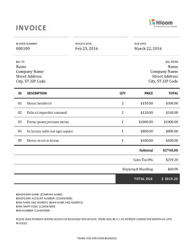 25+ Invoice Template Doc Number Pictures