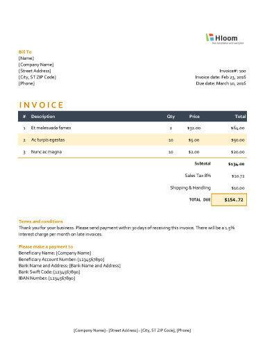 19 Blank Invoice Templates In Ms Excel Hloom