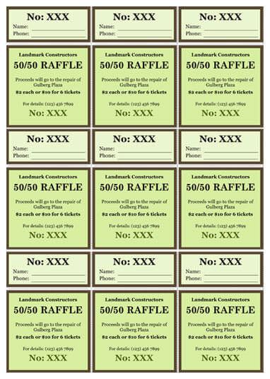 Raffle Tickets Template Free from www.hloom.com