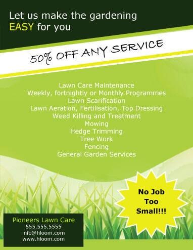 No Job too small Landscaping Flyer Template
