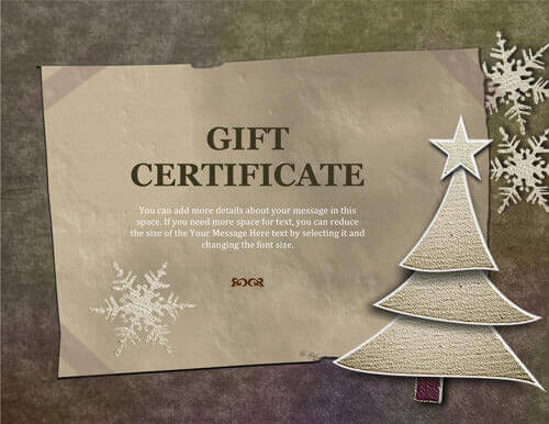 10 Printable Free Christmas Gift Certificates Hloom