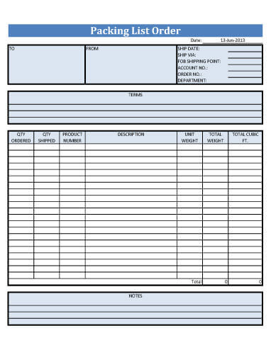 Delivery Note Template Word