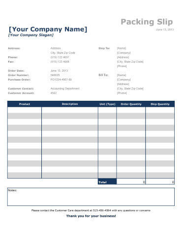 13 Free Packing Sliptemplates Word And Excel Hloom